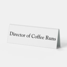 Director of Coffee Runs Funny Kantoor White