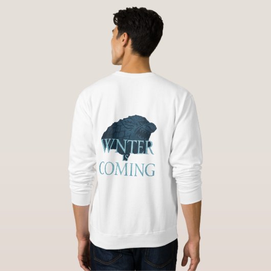 Direwolf Winter Komt Sweatshirt - Cool Graphi (Achterkant volledig)