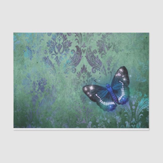  diridescent Damask Butterfly Tissuepapier (Voorkant)