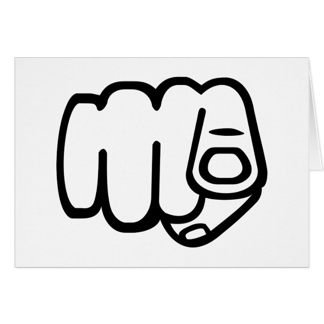 Dirigeant le doigt - vous (Devant horizontal)