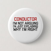 dirigent ronde button 5,7 cm (Voorkant)