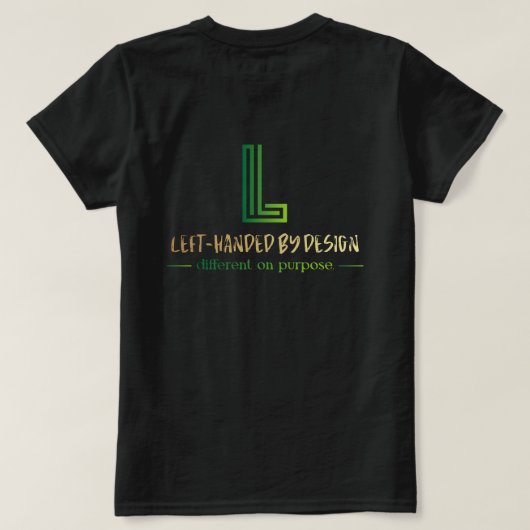 Dirigez avec votre T-Shirt pour femmes gauchers (Design dos)