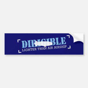 Dirigibele aansteker dan het luchtschip bumpersticker