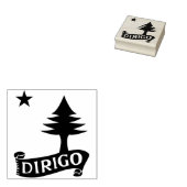 Dirigo / 1901 Maine Vlag Rubberstempel (Gestempeld)
