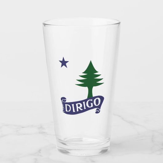 Dirigo / Maine Flag 1901 Glas (Voorkant)