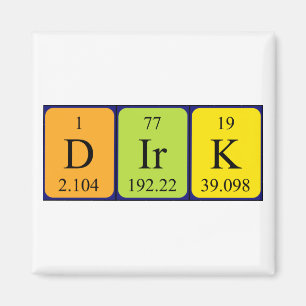 Dirk periodieke table name magnet magneet