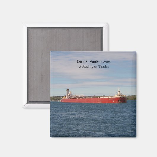 Dirk S. Van Enkevort & Michigan Trader magneet (Voorkant / Achterkant)