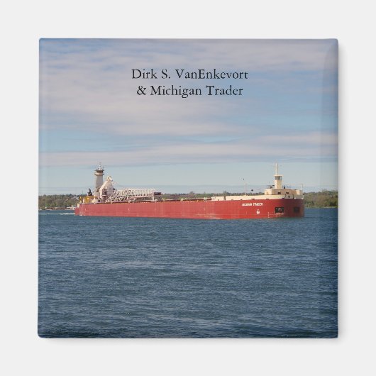 Dirk S. Van Enkevort & Michigan Trader magneet (Voorkant)