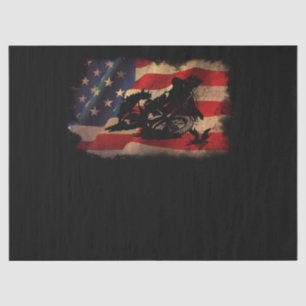 Dirt Bike American Flag Motocross Biker Tissuepapier