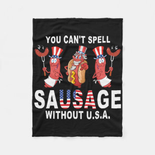 Dirt Bike Amerikaanse Vlag Motocross Biker 4 juli Fleece Deken