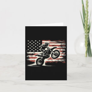 Dirt Bike Amerikaanse Vlag Motorcross Biker US Kaart
