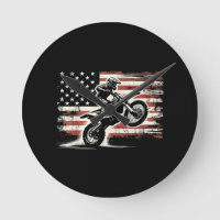 Dirt Bike Amerikaanse Vlag Motorcross Biker Vintag