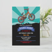 Dirt Bike Anniversaire Invitation équitation Mud F (Debout devant)