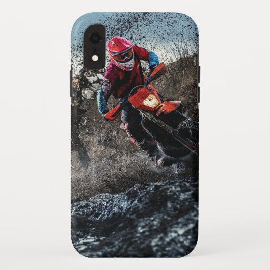 Dirt bike berijder kussen Case-Mate iPhone case (Achterkant)