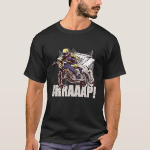 Dirt Bike Brraaap Motocross buitenshuis voor manne T-shirt