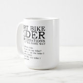 Dirt Bike Conversations Funny Motocross Mok (Voorkant links)