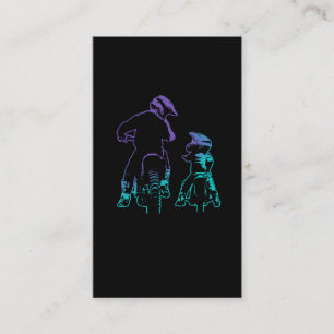 Dirt Bike Dad en Son Motocross Biking Visitekaartje