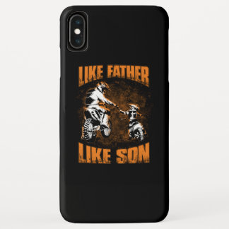 Dirt Bike Dad FD Black iPhone XS Max Hoesje