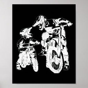 Dirt Bike Dad Motocross Motorcycle Biker Vader Poster