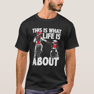 Dirt Bike Dad Motocross motorfiets Biker Father Ki T-shirt
