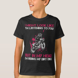 Dirt Bike Freestyle Extreme Sports Motor Race Girl T-shirt