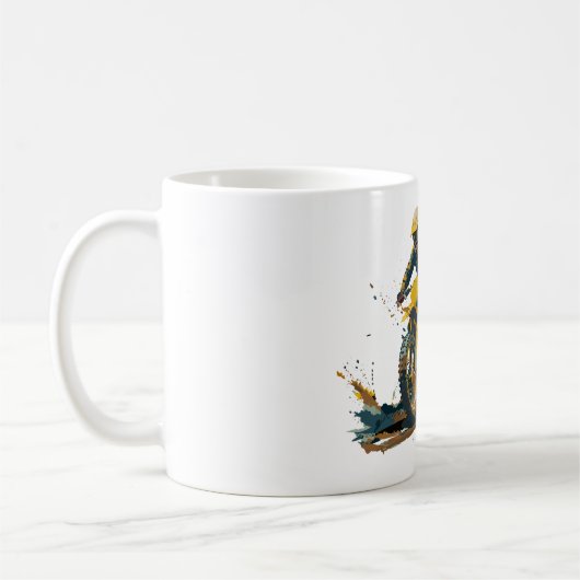 Dirt Bike Graphic Coffee Mug Koffiemok (Links)