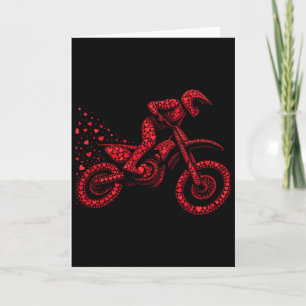 Dirt Bike Hart Biker Jongens Vrouwen Valentijn D Kaart