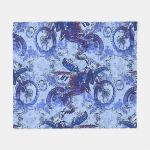 Dirt-Bike Heaven - Motocross Racers Fleece Deken