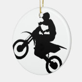 DIRT BIKE KERAMISCH ORNAMENT (Links)