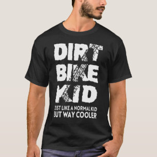 Dirt Bike Kind Motocross Riding Boys Racing T-shirt