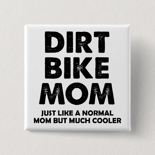 Dirt Bike Ma Funny Motocross Button Badge Pin (Voorkant)