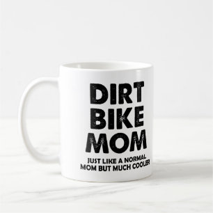 Dirt Bike Moeder Grappige Motocross Mok of Reis Mo