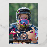 Dirt Bike Motocross 2 Foto Afstuderen Roos Gold