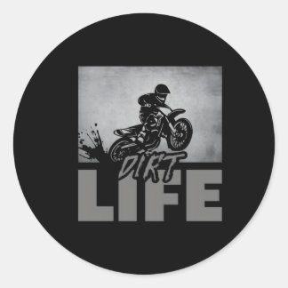 Dirt Bike Motocross Dirt Bike Motocross Ronde Sticker