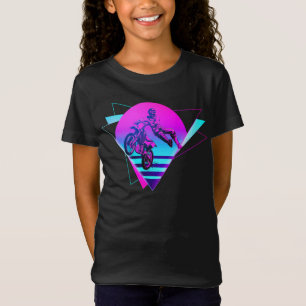 Dirt Bike Motocross Dirt Bike Vaporwave  T-shirt