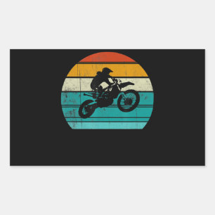 Dirt Bike Motocross-motorfiets Gift voor mannen Rechthoekige Sticker