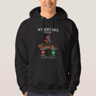 Dirt Bike Motocross Racing Motorbike is verslaafd Hoodie