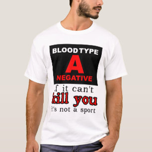 Dirt Bike Motocross T-shirt - Bloedgroep A Negatie