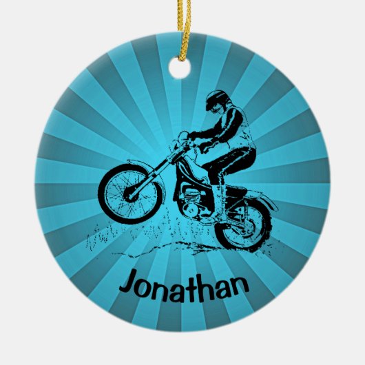 Dirt Bike Ornament (Voorkant)