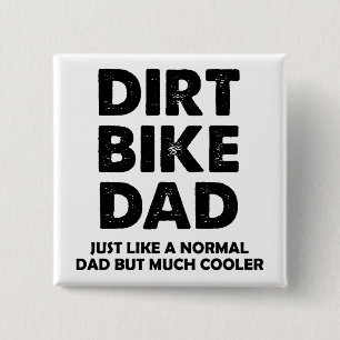 Dirt Bike Papa Drôle Motocross Bouton Badge Pin