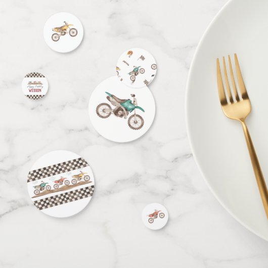 Dirt Bike party confetti (Groupe)