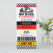 Dirt Bike Pass Anniversaire Fête Invitation (Debout devant)