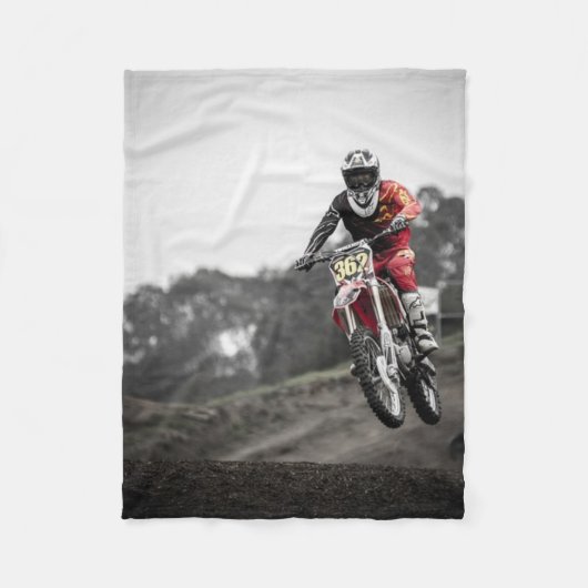 Dirt Bike Race 2 Blanket Fleece Deken (Voorkant)