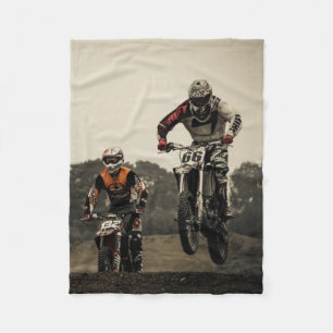 Dirt Bike Race Fleece Deken