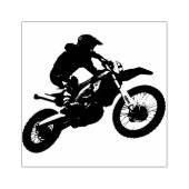 Dirt Bike Racer Rubberstempel (Afrduk)