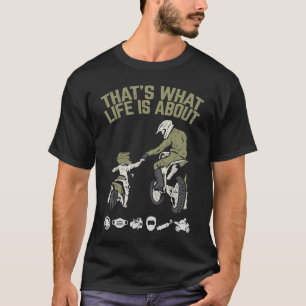 Dirt Bike Rider Motocross voor vaderdag mannen T-shirt