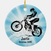 Dirt Bike Rider Ornament (Achterkant)