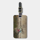 Dirt Bike Riding Bagagelabel (Voorkant verticaal)