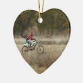 Dirt Bike Riding Keramisch Ornament (Links)