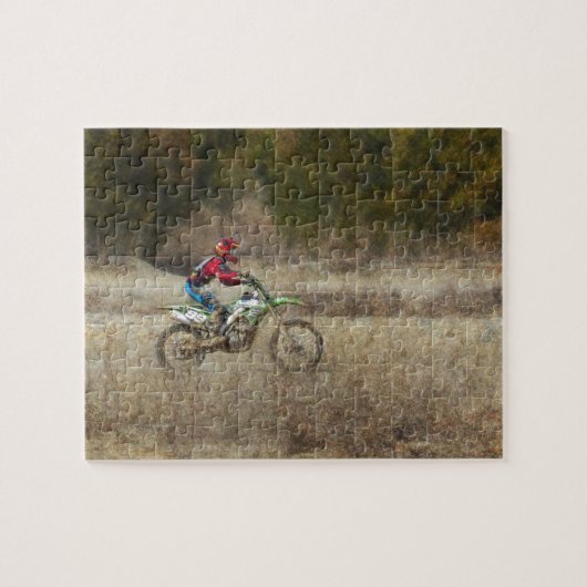 Dirt Bike Riding Legpuzzel (Horizontaal)